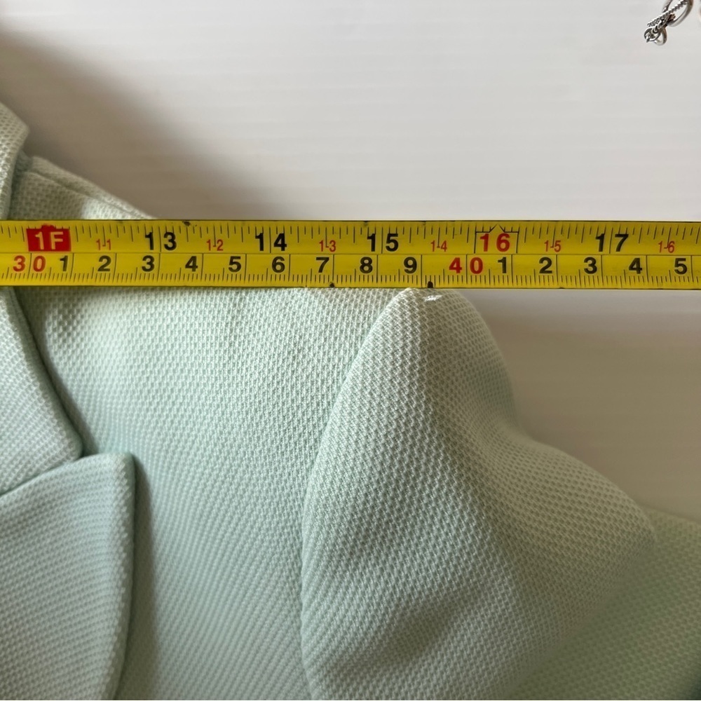 ZARA LONG DOUBLE-BREASTED BLAZER LIGHT GREEN | 2368/782 SIZE XS - Picture 11 of 16